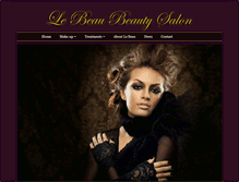 Tablet Screenshot of lebeaubeauty.com